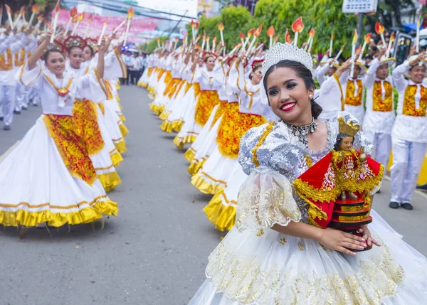 Ciudad Cebu Filipinas Ene Participantes Festival Sinulog Ciudad Cebú Filipinas — Foto de Stock