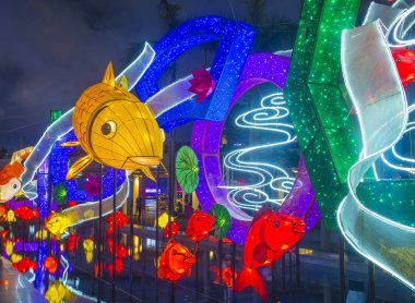 Hong Kong, Mart 05: Hong Kong bahar fener sergi 05 Mart 2018. Yıllık fener sergi Hong Kong ay yeni yıl şenlikleri bir parçasıdır