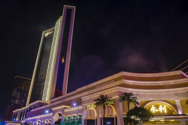 Macau - Mart 07: The Wynn Hotel ve casino Macau üzerinde 07 Mart 2018. Otel 594 adet misafir odası bulunuyor ve 2006 yılında açılan.