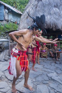 Banaue, Filipinler - Mayıs 02: Banaue 02 Mayıs 2018 Filipinler azınlıkta Ifugao insanlardan. Kuzey Filipinler dağların çoğunlukla canlı Ifugao azınlık