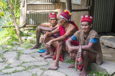 Banaue, Filipinler - Mayıs 02: Banaue 02 Mayıs 2018 Filipinler azınlıkta Ifugao insanlardan. Kuzey Filipinler dağların çoğunlukla canlı Ifugao azınlık