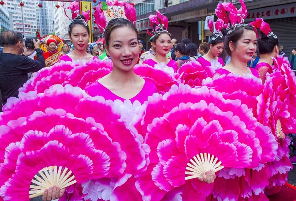 Hong Kong Maart Deelnemers Aan 14De Tai Kok Tsui Tempel — Stockfoto