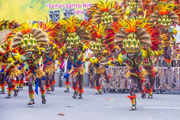 Iloilo Filipinas Enero Participantes Festival Dinagyang Iloilo Filipinas Enero 2018 —  Fotos de Stock