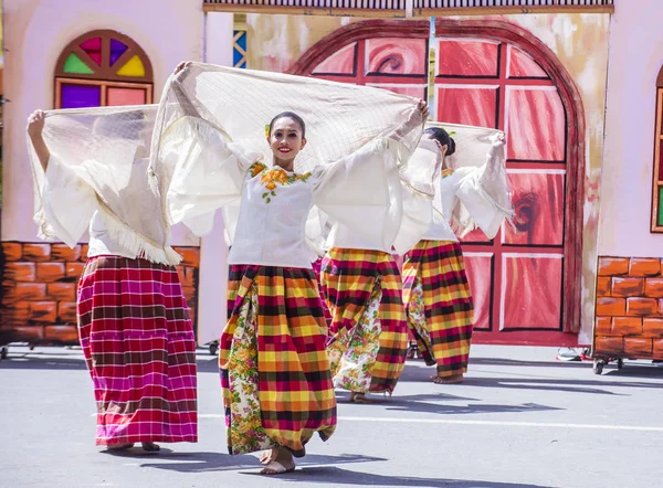 Iloilo Filipinler Ocak Dinagyang Festivali Ocak 2018 Üzerinde Iloilo Filipinler — Stok fotoğraf