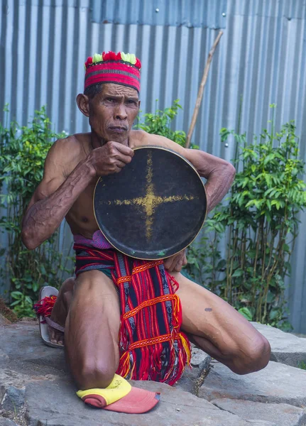 Banaue Filippinerna May Porträtt Man Från Ifugao Minoriteten Banaue Filippinerna — Stockfoto