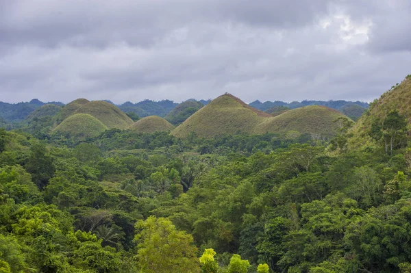 Chocolate Hills Bohol Island Philippines — Stock Photo, Image