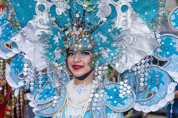 Singapur - 24 Şubat: Katılımcı Singapur üzerinde 24 Şubat 2018 Çingay geçit. Çingay bir yıllık sokak tören ve Çin yeni yılı festivaller bir parçası 