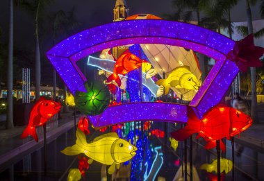 Hong Kong, Mart 05: Hong Kong bahar fener sergi 05 Mart 2018. Yıllık fener sergi Hong Kong ay yeni yıl şenlikleri bir parçasıdır