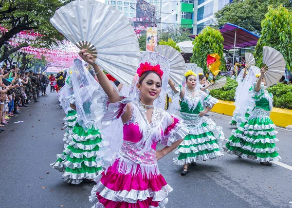 Ciudad Cebu Filipinas Ene Participantes Festival Sinulog Ciudad Cebú Filipinas — Foto de Stock