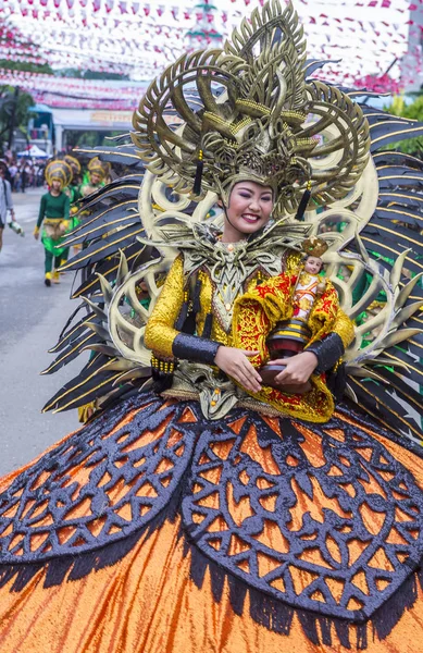 Cebu City Filippine Gennaio Partecipante Festival Sinulog Nella Città Cebu — Foto Stock