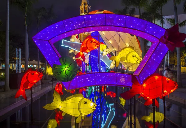 Hong Kong, Mart 05: Hong Kong bahar fener sergi 05 Mart 2018. Yıllık fener sergi Hong Kong ay yeni yıl şenlikleri bir parçasıdır