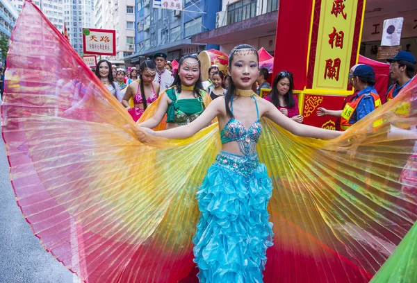 Hong Kong Březen Účastníci Chrámu Tai Kok Tsui Veletrh Hong — Stock fotografie