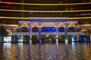 Macau - Mart 07: The Wynn Hotel ve casino Macau üzerinde 07 Mart 2018. Otel 594 adet misafir odası bulunuyor ve 2006 yılında açılan.