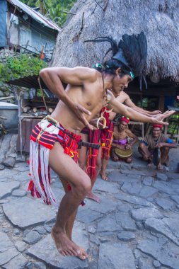 Banaue, Filipinler - Mayıs 02: Banaue 02 Mayıs 2018 Filipinler azınlıkta Ifugao insanlardan. Kuzey Filipinler dağların çoğunlukla canlı Ifugao azınlık