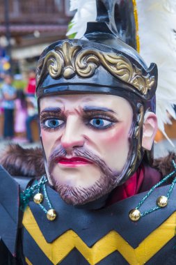 Boac, Filipinler - 30 Mart: Katılımcı Boac Marinduque adası Filipinler Moriones Festivali. Anualy kutsal hafta düzenlenen Moriones Festivali 