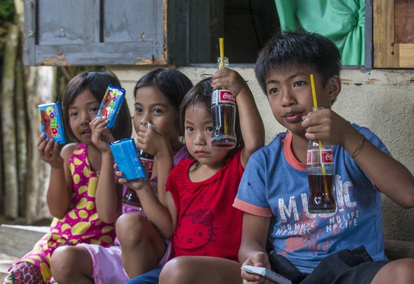 Banaue Filippijnen Mei Kinderen Van Ifugao Minderheid Banaue Filippijnen Mei — Stockfoto