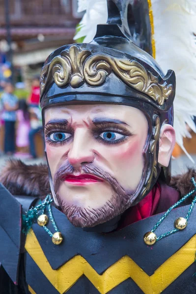 Boac, Filipinler - 30 Mart: Katılımcı Boac Marinduque adası Filipinler Moriones Festivali. Anualy kutsal hafta düzenlenen Moriones Festivali 