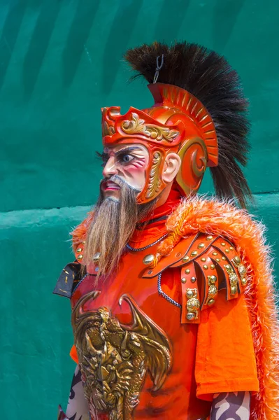 Boac, Filipinler - 30 Mart: Katılımcı Boac Marinduque adası Filipinler Moriones Festivali. Anualy kutsal hafta düzenlenen Moriones Festivali 