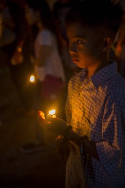 Gasan, Filipinler - 30 Mart: Katılımcı bir Gasan, Marinduque adası, Filipinler iyi Cuma geçit üzerinde 30 Mart 2018