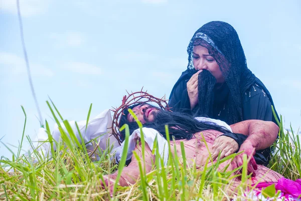 Boac Filippijnen Maart Deelnemers Het Moriones Festival Boac Marinduque Eiland — Stockfoto