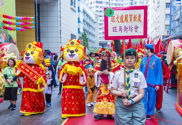 Hong Kong Březen Účastníci Chrámu Tai Kok Tsui Veletrh Hong — Stock fotografie