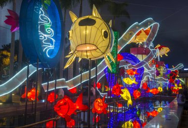 Hong Kong, Mart 05: Hong Kong bahar fener sergi 05 Mart 2018. Yıllık fener sergi Hong Kong ay yeni yıl şenlikleri bir parçasıdır