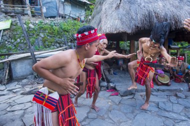 Banaue, Filipinler - Mayıs 02: Banaue 02 Mayıs 2018 Filipinler azınlıkta Ifugao insanlardan. Kuzey Filipinler dağların çoğunlukla canlı Ifugao azınlık