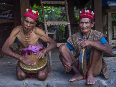 Banaue, Filipinler - Mayıs 02: Banaue 02 Mayıs 2018 Filipinler azınlıkta Ifugao insanlardan. Kuzey Filipinler dağların çoğunlukla canlı Ifugao azınlık