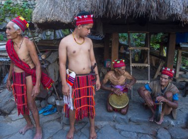 Banaue, Filipinler - Mayıs 02: Banaue 02 Mayıs 2018 Filipinler azınlıkta Ifugao insanlardan. Kuzey Filipinler dağların çoğunlukla canlı Ifugao azınlık
