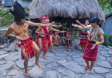 Banaue, Filipinler - Mayıs 02: Banaue 02 Mayıs 2018 Filipinler azınlıkta Ifugao insanlardan. Kuzey Filipinler dağların çoğunlukla canlı Ifugao azınlık
