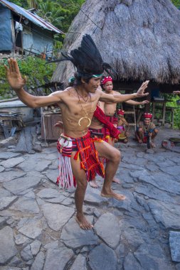 Banaue, Filipinler - Mayıs 02: Banaue 02 Mayıs 2018 Filipinler azınlıkta Ifugao insanlardan. Kuzey Filipinler dağların çoğunlukla canlı Ifugao azınlık