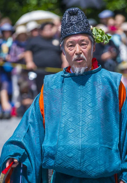 Kyoto Mai Teilnehmer Aoi Matsuri Kyoto Japan Mai 2018 Aoi — Stockfoto