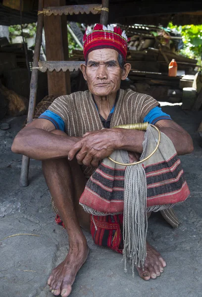 Банауэ Филиппинес Мая Портрет Человека Меньшинства Ифугао Банауэ Филиппины Мая — стоковое фото