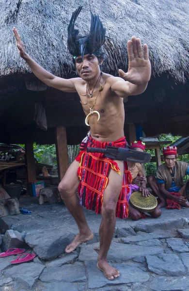 Banaue, Filipinler - Mayıs 02: Banaue 02 Mayıs 2018 Filipinler azınlıkta Ifugao insanlardan. Kuzey Filipinler dağların çoğunlukla canlı Ifugao azınlık
