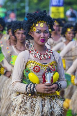 Manila, Filipinler - 27 Nisan: Aliwan fiesta üzerinde 27 Nisan 2018 Manila Filipinler katılımcılar. Aliwan Fiesta farklı kültürel festivaller Filipinler toplar yıllık bir olaydır