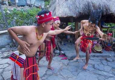Banaue, Filipinler - Mayıs 02: Banaue 02 Mayıs 2018 Filipinler azınlıkta Ifugao insanlardan. Kuzey Filipinler dağların çoğunlukla canlı Ifugao azınlık