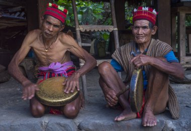 Banaue, Filipinler - Mayıs 02: Banaue 02 Mayıs 2018 Filipinler azınlıkta Ifugao insanlardan. Kuzey Filipinler dağların çoğunlukla canlı Ifugao azınlık