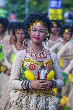 Manila, Filipinler - 27 Nisan: Aliwan fiesta üzerinde 27 Nisan 2018 Manila Filipinler katılımcılar. Aliwan Fiesta farklı kültürel festivaller Filipinler toplar yıllık bir olaydır