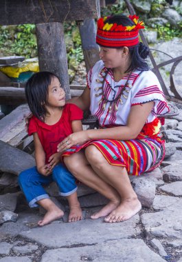 Banaue, Filipinler - Mayıs 02: Banaue 02 Mayıs 2018 Filipinler azınlıkta Ifugao insanlardan. Kuzey Filipinler dağların çoğunlukla canlı Ifugao azınlık