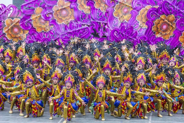 Cebu City Philippines Jan Participantes Festival Sinulog Cidade Cebu Filipinas — Fotografia de Stock