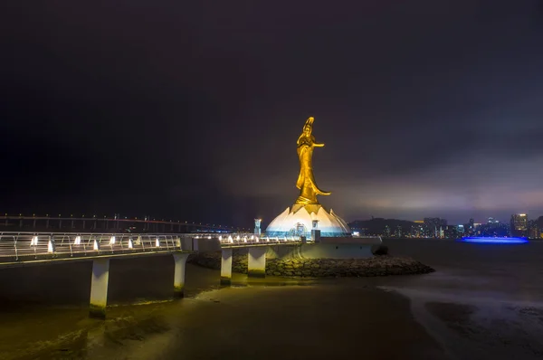 Makau Mar Statua Guan Yin Makau Marca 2018 Guan Yin — Zdjęcie stockowe