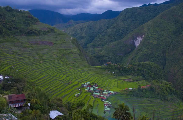 Άποψη Της Βεράντες Ορυζώνες Banaue Φιλιππίνες Banaue Ρύζι Βεράντες Είναι — Φωτογραφία Αρχείου