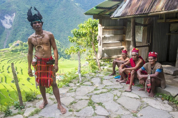 Banaue, Filipinler - Mayıs 02: Banaue 02 Mayıs 2018 Filipinler azınlıkta Ifugao insanlardan. Kuzey Filipinler dağların çoğunlukla canlı Ifugao azınlık