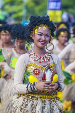 Manila, Filipinler - 27 Nisan: Aliwan fiesta üzerinde 27 Nisan 2018 Manila Filipinler katılımcılar. Aliwan Fiesta farklı kültürel festivaller Filipinler toplar yıllık bir olaydır