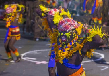 Manila, Filipinler - 27 Nisan: Aliwan fiesta üzerinde 27 Nisan 2018 Manila Filipinler katılımcılar. Aliwan Fiesta farklı kültürel festivaller Filipinler toplar yıllık bir olaydır