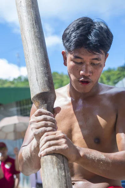 Banaue Filipinler Nisan Banaue Türkiye Imbayah Festivali Sırasında Rekabet Üzerinde — Stok fotoğraf