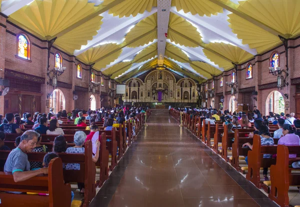 Gasán Filipinas Marzo Interior Parroquia San José Iglesia Católica Isla — Foto de Stock