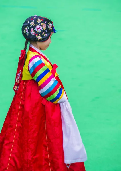 Seoul Mei Deelnemer Een Cultuur Prestaties Tijdens Lotus Lantern Festival — Stockfoto