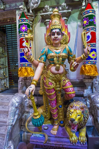 Singapore Februari Standbeeld Sri Veeramakaliamman Tempel Little India Singapore Februari — Stockfoto