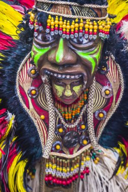 Iloilo, Filipinler - 28 Ocak: Dinagyang Festivali 28 Ocak 2018 üzerinde Iloilo Filipinler katılımcılar. Santo Nino onur dini ve kültürel festival Dinagyang olduğunu
